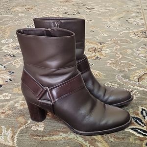 Cole Haan Brown Leather Short Boots, size 6